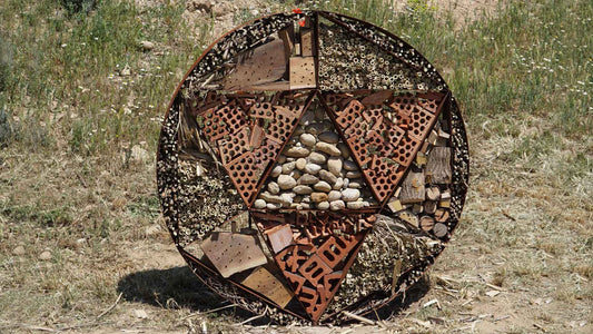 An 'insect hotel' at the Lagravera vineyard