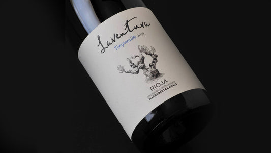 A bottle of Spanish wine Laventura Tempranillo from Rioja