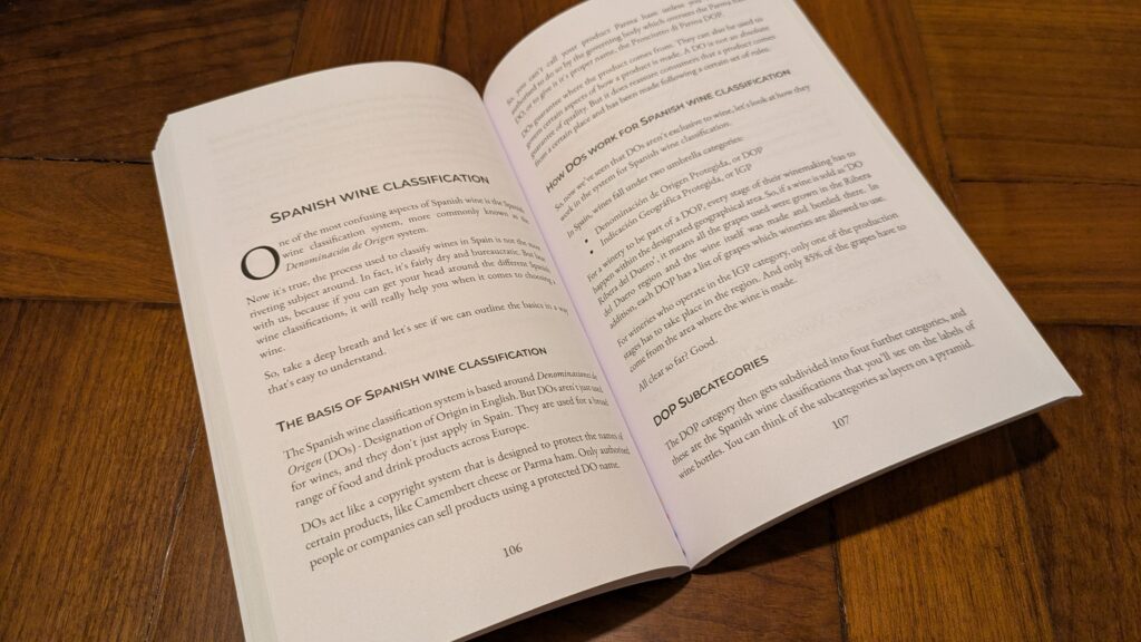 Open book on a table